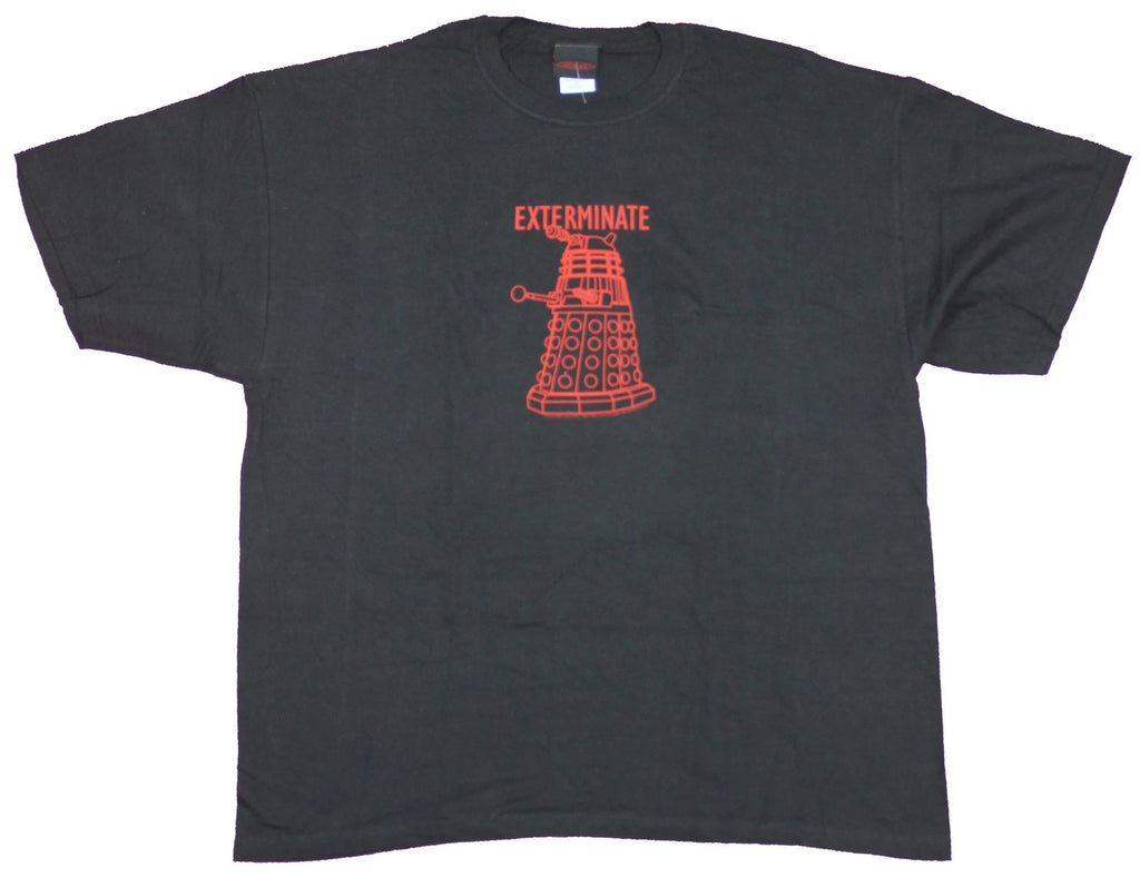 Doctor Who Adult New T-Shirt  - Exterminate Simple Dalek Pic
