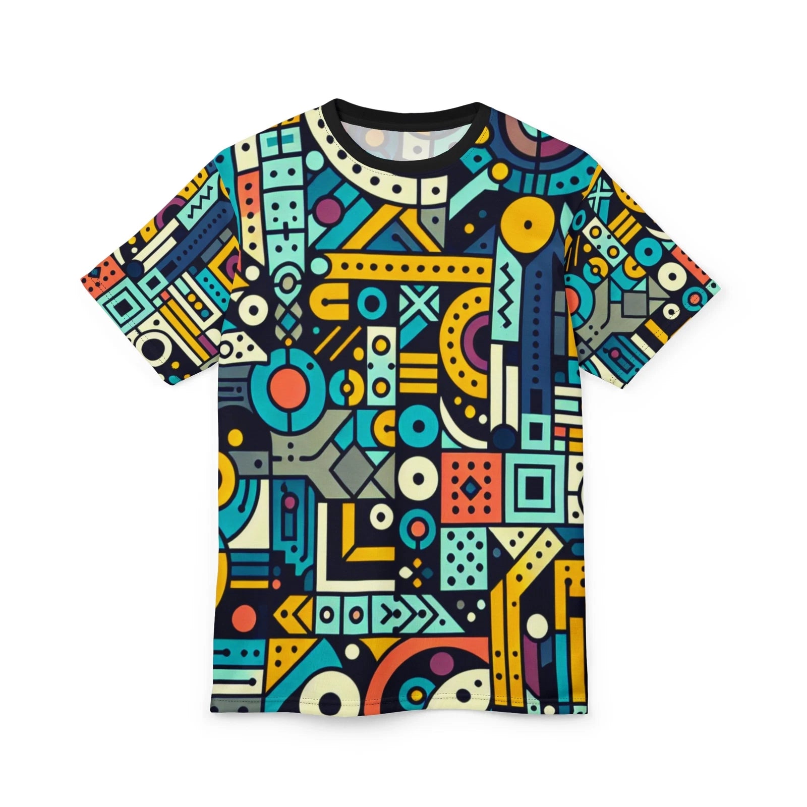 Colorful Tee Shirt, Bright Jersey, Premium Quality Top, Vibrant