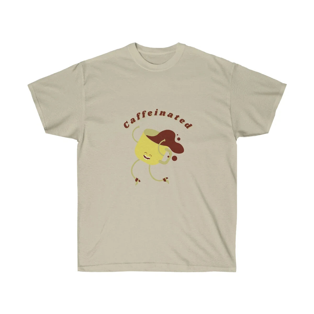 Caffeinated Adorable Unisex Ultra Cotton Tee, Perfect Gift for Coffee Lovers