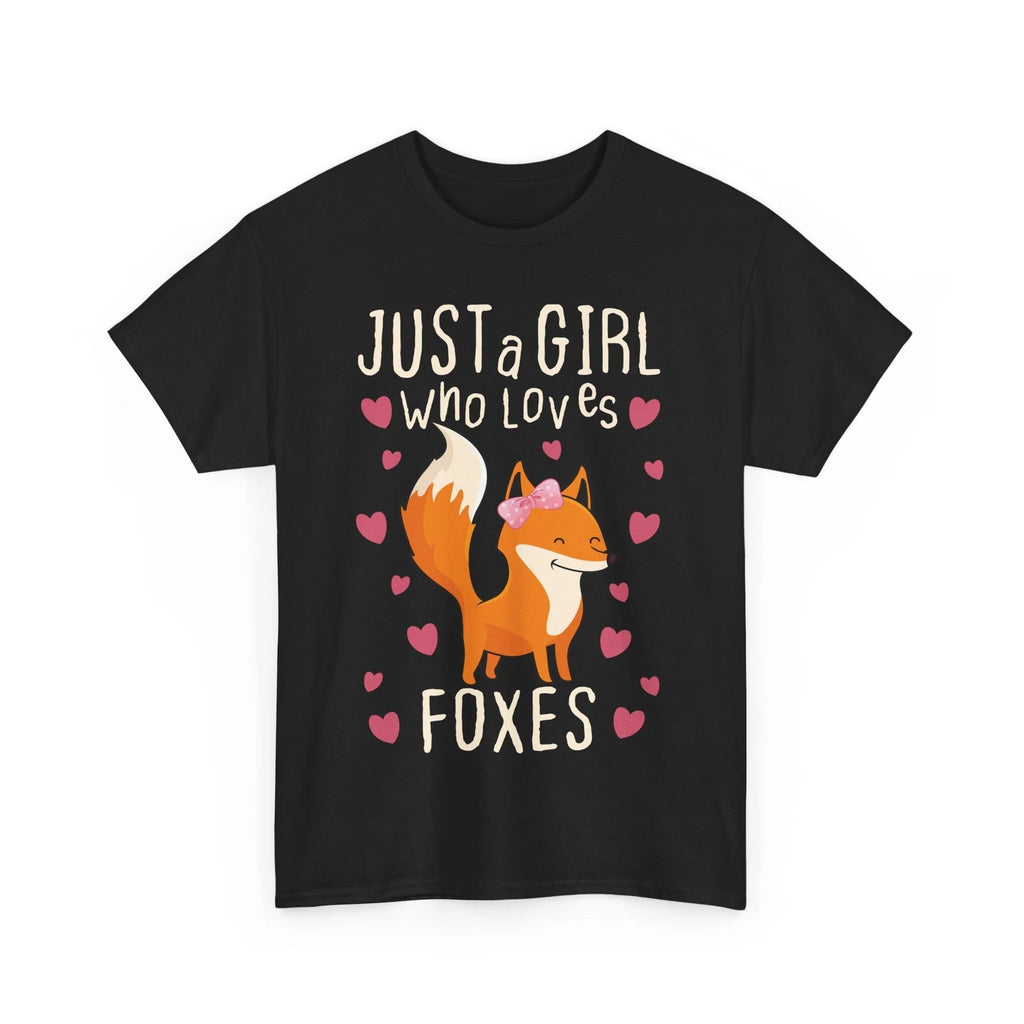 Fox Girls Shirt, Just A Girl Who Loves Foxes Women Girls Cute Shirt