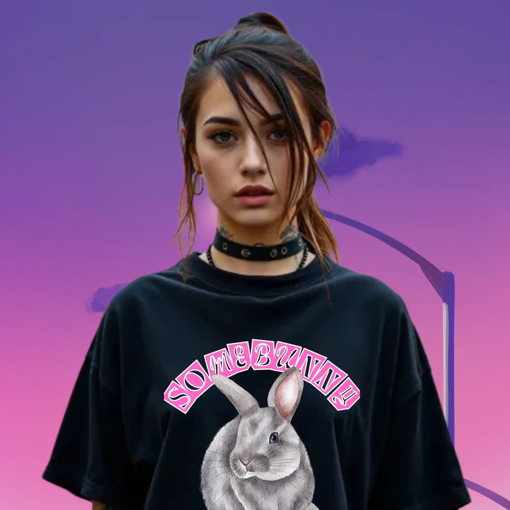Somebunny Loves Me Unisex Tee, Rabbit Lover Gift Shirt, Pet Owner Apparel