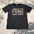 Mossyoak T Shirt Mens Medium Black Land Of The Free Home Of The Brave Y2K