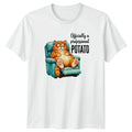 Officially A Professional Potato T-Shirt Funny Cat Birthday Gift For Him And Her