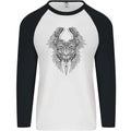 Two Roman Skulls Mens L/S Baseball T-Shirt