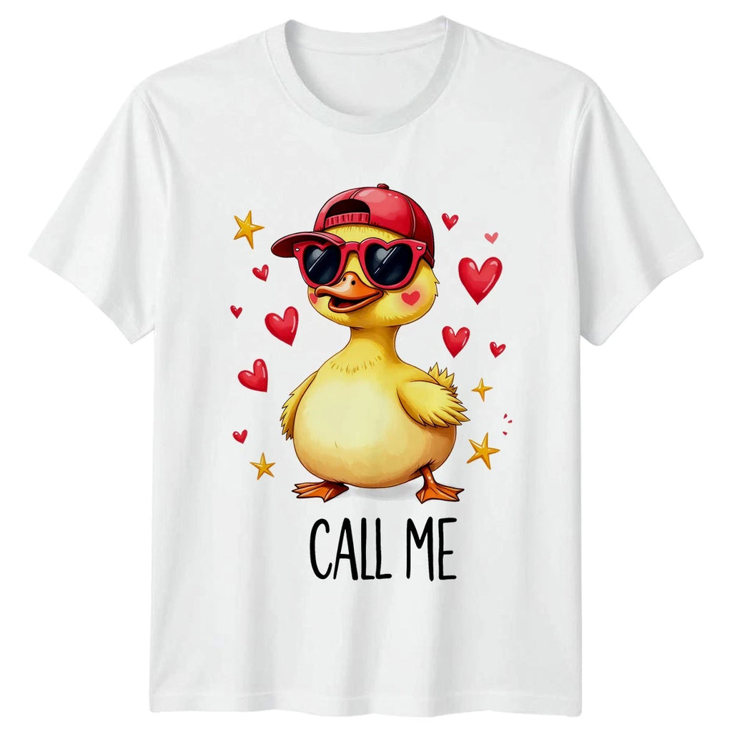 Call Me T-Shirt Cute Duckling Animals Valentines Day Gift For Him And Her