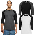 Urban Classics Contrast 3/4 Sleeve Raglan Tee T-Shirt Longsleeve Herren Langarm
