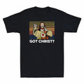 Men's T-Shirt Cotton Got Comedy Christ Jesus Christ? Tee Film Funny Buddy Black