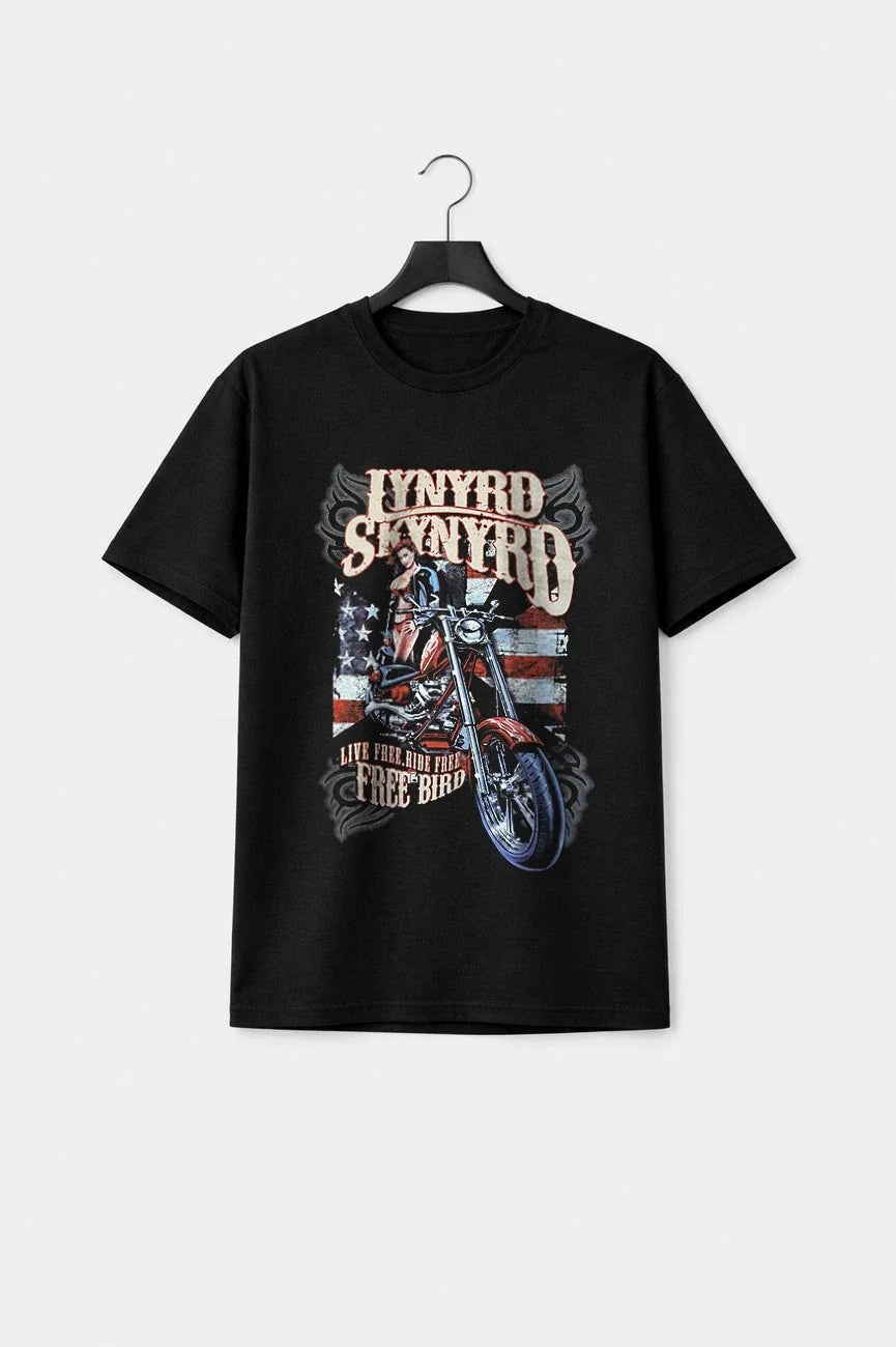 Lynyrd Skynyrd Ride Free Premium Carbon Finish T Shirt