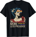 More Pride Less Prejudice Pride Month LGBTQ T-Shirt S-3XL