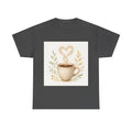 Cozy Scene Of Coffee Cup With Steam Forming A Heart Shape Shirt, Cozy Aesthet...