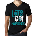 Men's Graphic T-Shirt V Neck Let's Go Painters Eco-Friendly Limited Edition