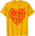 Six Seven Valentine Design Meme Funny Valentine Unisex T-Shirt