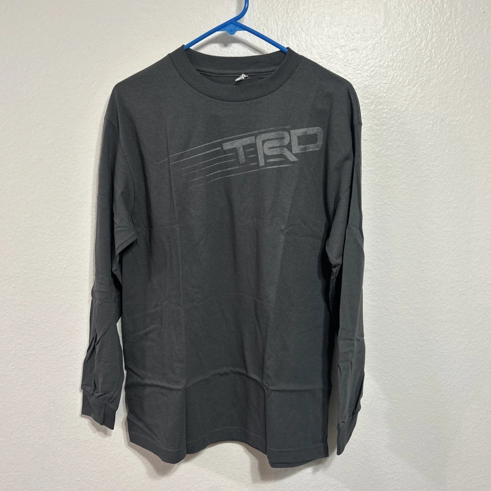 Toyota TRD T Shirt Mens Large Gray Cotton Long Sleeve