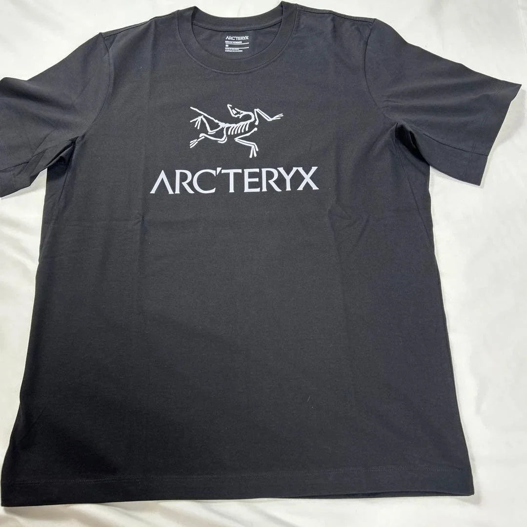 Arc'teryx Arc'Word Logo SS T-Shirt Men M Black 100% Supima Cotton