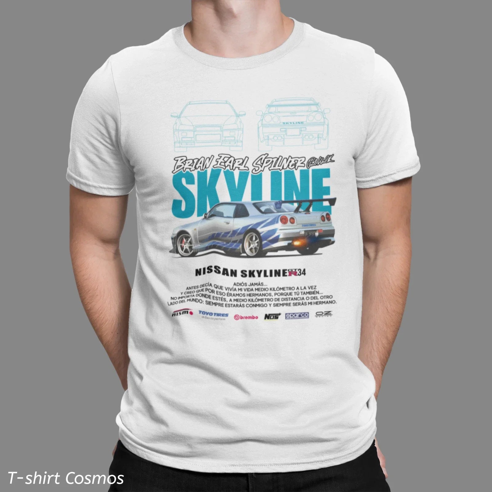 Retro Skyline Brian Earl spilner  Car T-shirt, classic car Dads gift, old school
