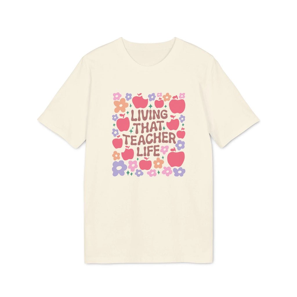 Boho Wildflower Living That Teacher Life T-shirt | Floral Teacher Tee