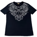 Ed Hardy Rhinestone Tiger T-Shirt Unisex Medium Black Vintage Y2K Gold Label