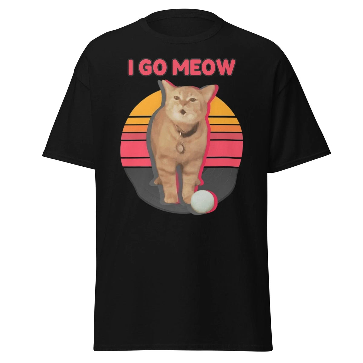 I Go Meow Funny Cute Cat Lover T-Shirt