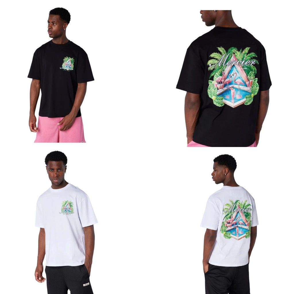 Mercier  Prism Serve T Shirt 220GSM Mens Cotton Streetwear Graphic Tee S-2XL