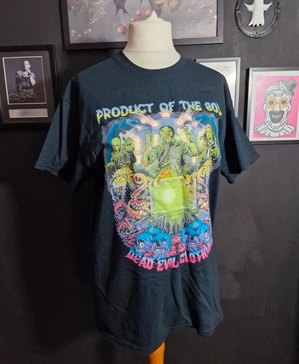 80s Horror T-shirt Movie Gothic Alternative Metal Festival Unisex Tee XL