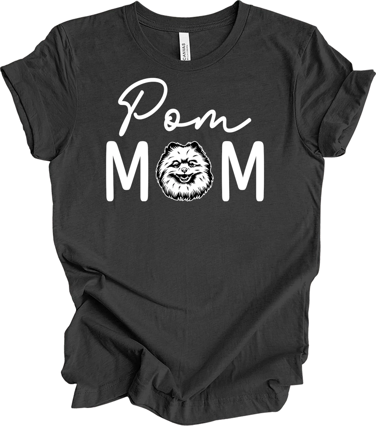 Pom Mom T-Shirt Dog Mom Fur Mama Pom Pomeranian Cute Puppy Gift for Her