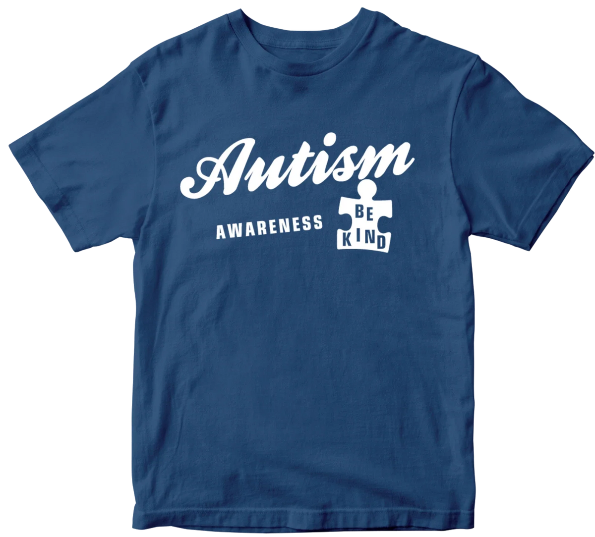 AUTISM Awareness Be Kind T-shirt Raise Together Autistic Kids Birthday Gifts