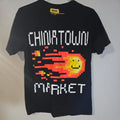 Chinatown Market Pixel Fireball Arcade Logo T‑Shirt Men’s M Black Graphic Tee
