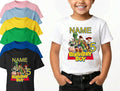 Personalised Birthday Kids T-Shirt Children Celebration Boys Girls Xmas Story