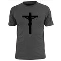 Mens Crucifix v1 T Shirt Religion Christianity Jesus Faith Belief God