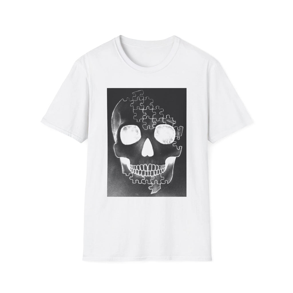 "Puzzled"  T-Shirt, Unisex Softstyle Tee, Grunge Fashion, Halloween Top,