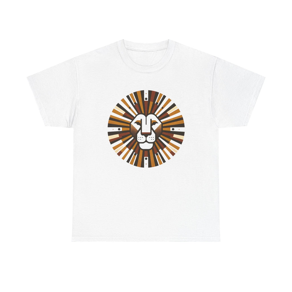 Unisex Adult T Shirt Retro Minimalist Lion Face Design NEW Graphic Tee Safari