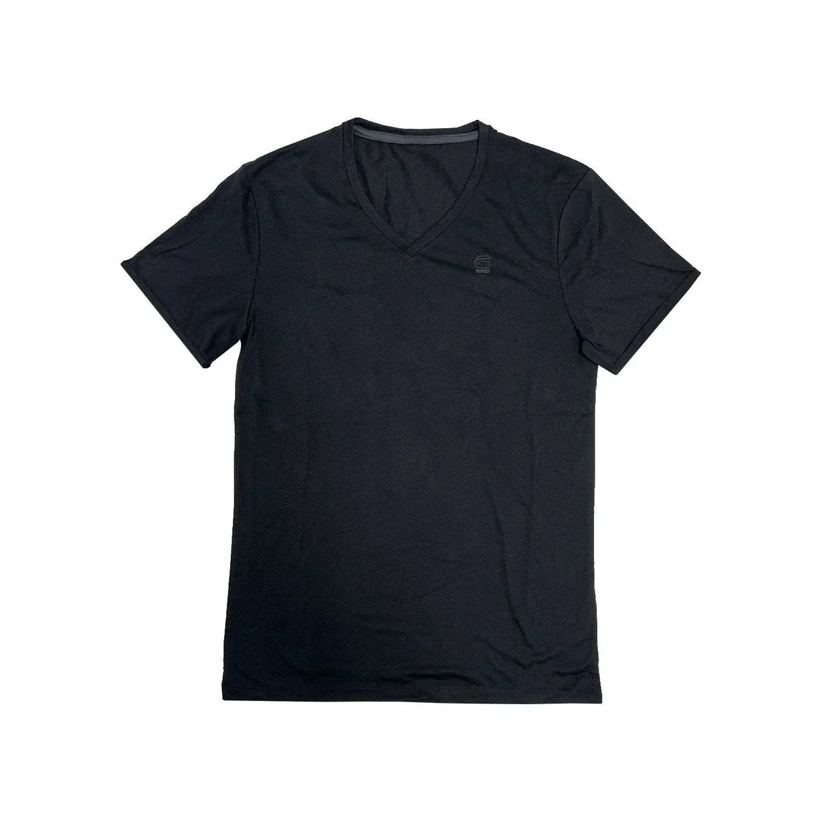 G-STAR Men's Black Mikan V-Neck Short Sleeve Tee RRP £30