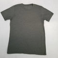 Unbranded Men's Gray Crew Neck Short Sleeve Basic Shirt Classic Casual