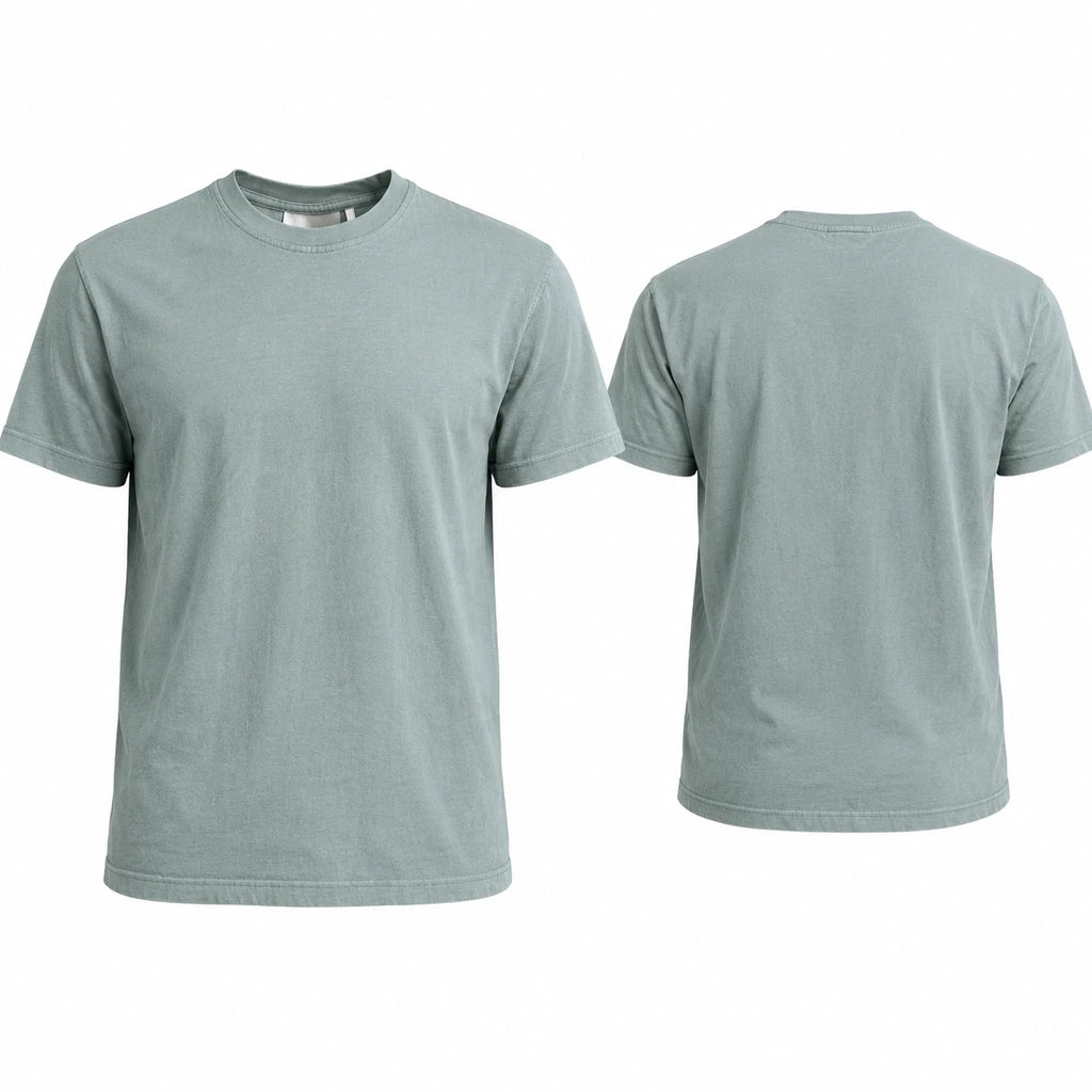 H&M Men’s Sz S Sage Green Crewneck T Shirt Short Sleeve 100% Cotton Basic Tee