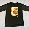 Baker Skateboards Mens Small Black Skull Graphic Long Sleeve T-Shirt Skater