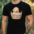 Mens Watercolour Goldendoodle Dog Print Cotton T-Shirt Size XS to 5XL