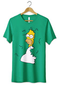 Homer Bush T Shirt T Shirt The Simpson Funny Unisex Green