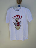 ARTSY JESUS IN EGG TEE SHORT SZ M S16