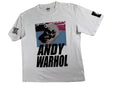 Uniqlo T Shirt Mens Small White Andy Warhol Skull Pop Art Graphic UT Tee
