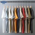 Men’s 280GSM Oversized Heavyweight T-Shirt Cotton Short Sleeve Solid Casual Tee