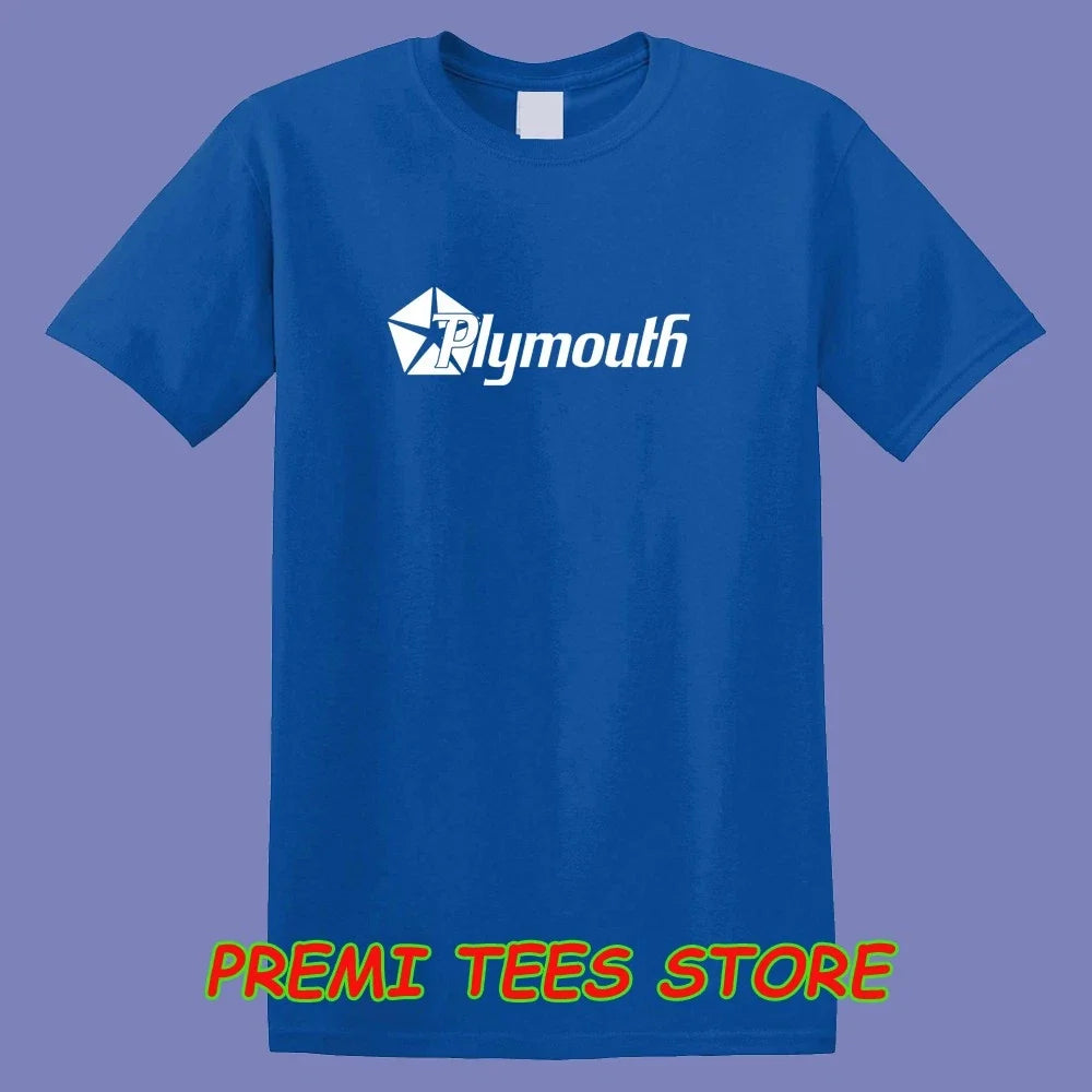 Plymouth Car Classic Men's Blue Size S-3XL