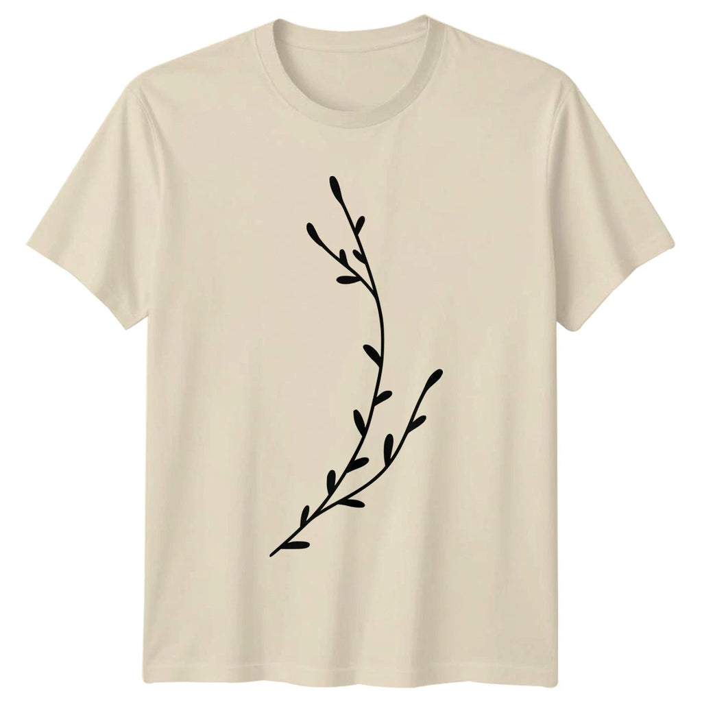 Minimalist Botanical Nature Lover T-Shirt Minimalist Art Nature