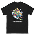 Blue Mountain Doge Skiing Funny Ski Skier Dog Meme Cute Shirt T-Shirt