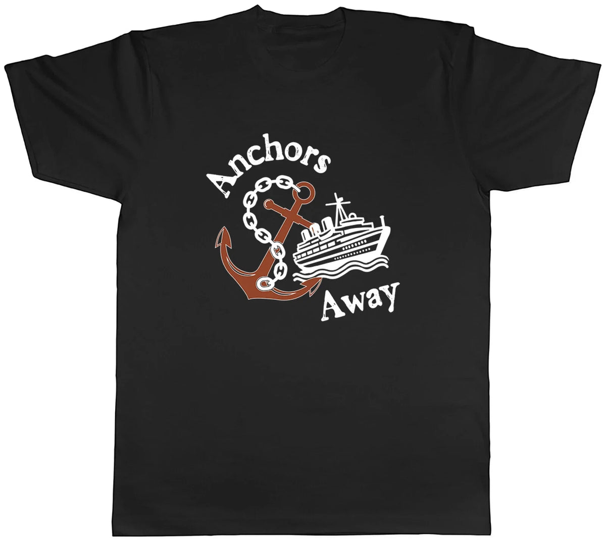 Anchors Away Mens T-Shirt Funny Cruise Ship Vacation Holiday Tee Gift