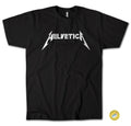 HELVETICA T-Shirt • Font Lovers Graphic Design Metallica Heavy Metal Parody Tee