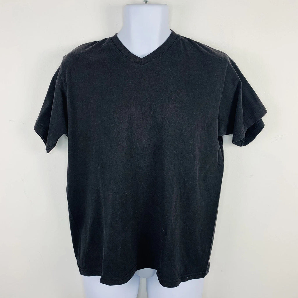 Remixed T Shirt sz M Black 100% Cotton Casual Soft Grunge Minimalist Normcore