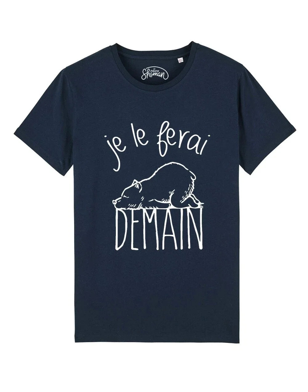 Men's Short Sleeve T-Shirt - I Will Do It Tomorrow Navy Blue