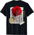 Streetwear Graphic Dark Floral Urban Aesthetic, ON Back T-Shirt unisex T-Shirt