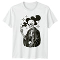 Gothic Mystical Skeleton Mens T-Shirt Womens Tee Graphic Unisex Apparel