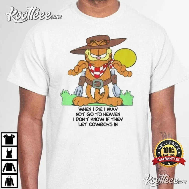 Garfield Cowboy Heaven T-Shirt - S-5XL